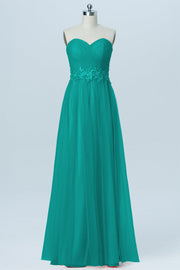 Lace Column Strapless Sleeveless Bridesmaid Dress-B03031