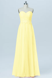 Lace Column Strapless Sleeveless Bridesmaid Dress-B03031