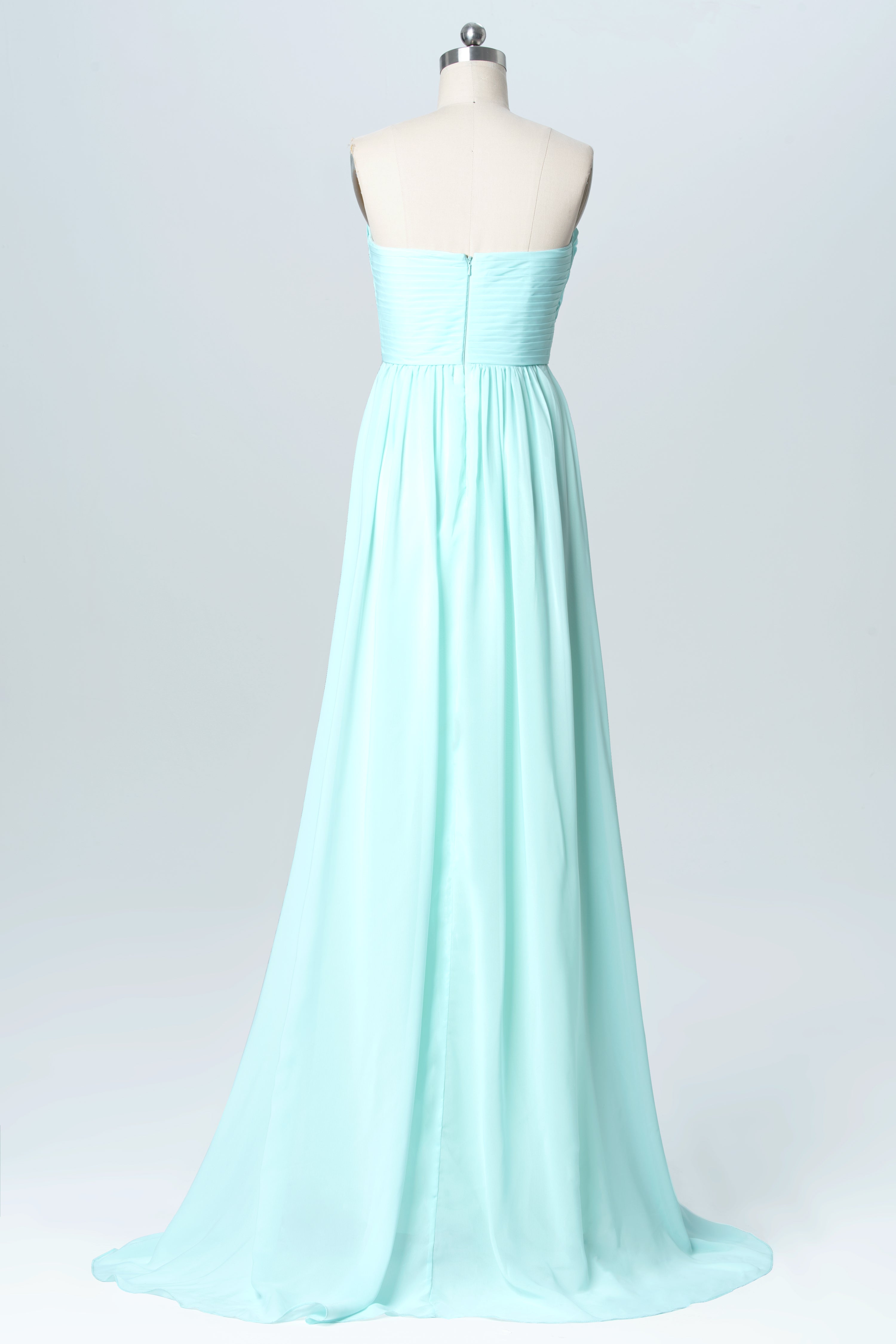Chiffon V-Neck Sleeveless Bridesmaid Dress| Plus Size | 60+ Colors