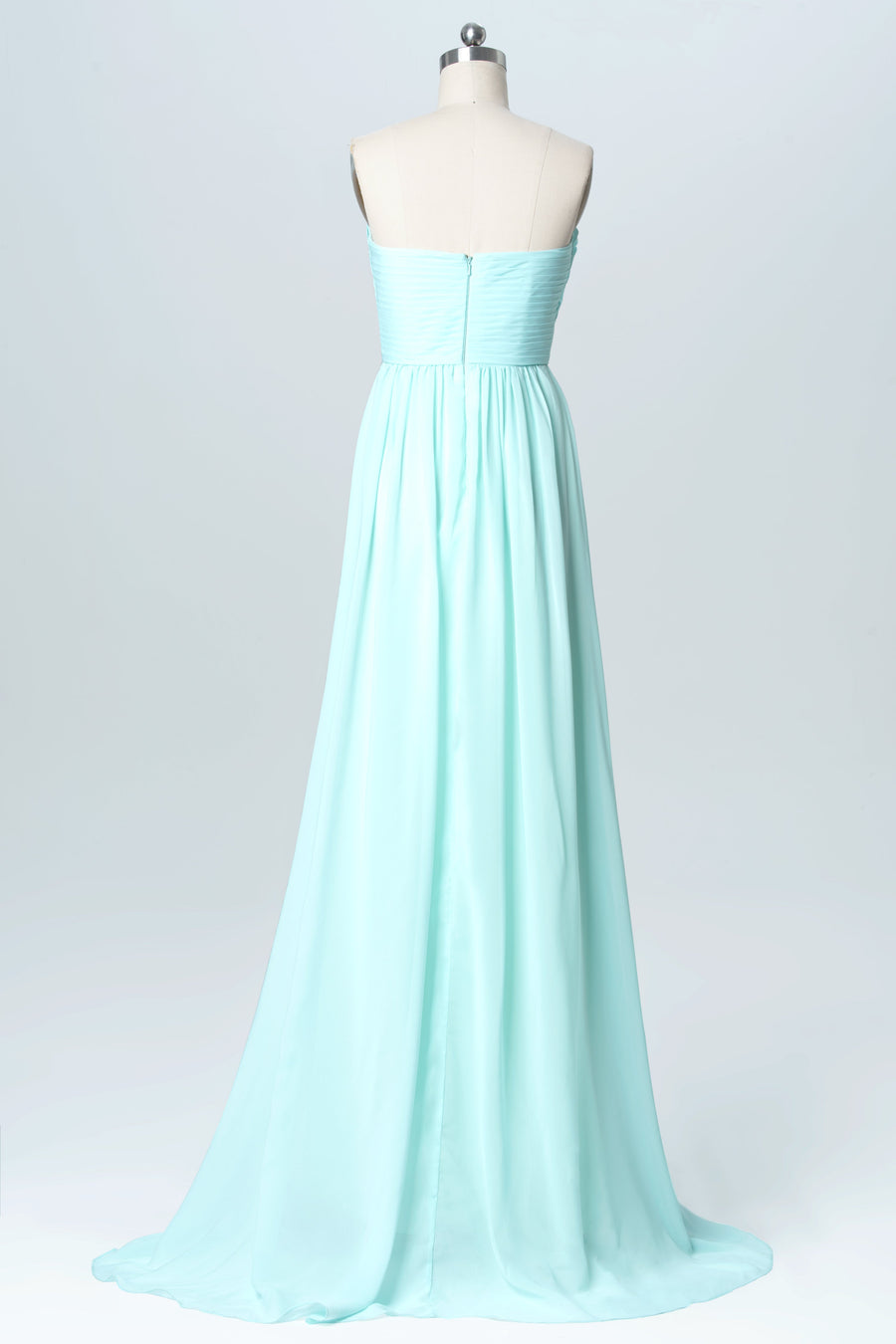 Chiffon V-Neck Sleeveless Bridesmaid Dress| Plus Size | 60+ Colors