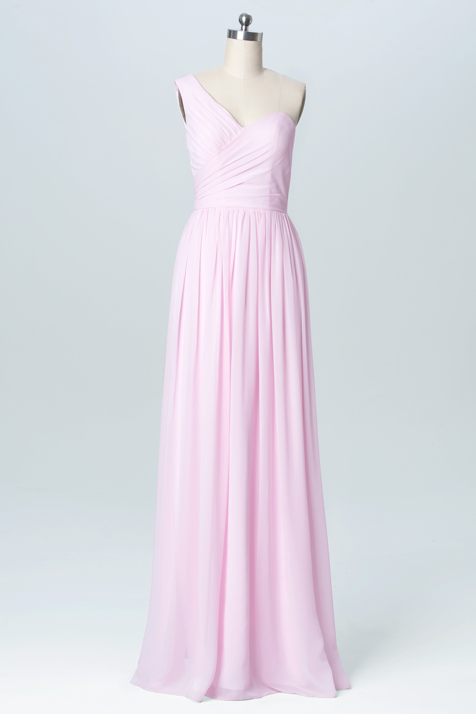 Chiffon Spaghetti Straps Sleeveless Bridesmaid Dress| Plus Size | 60+ Colors