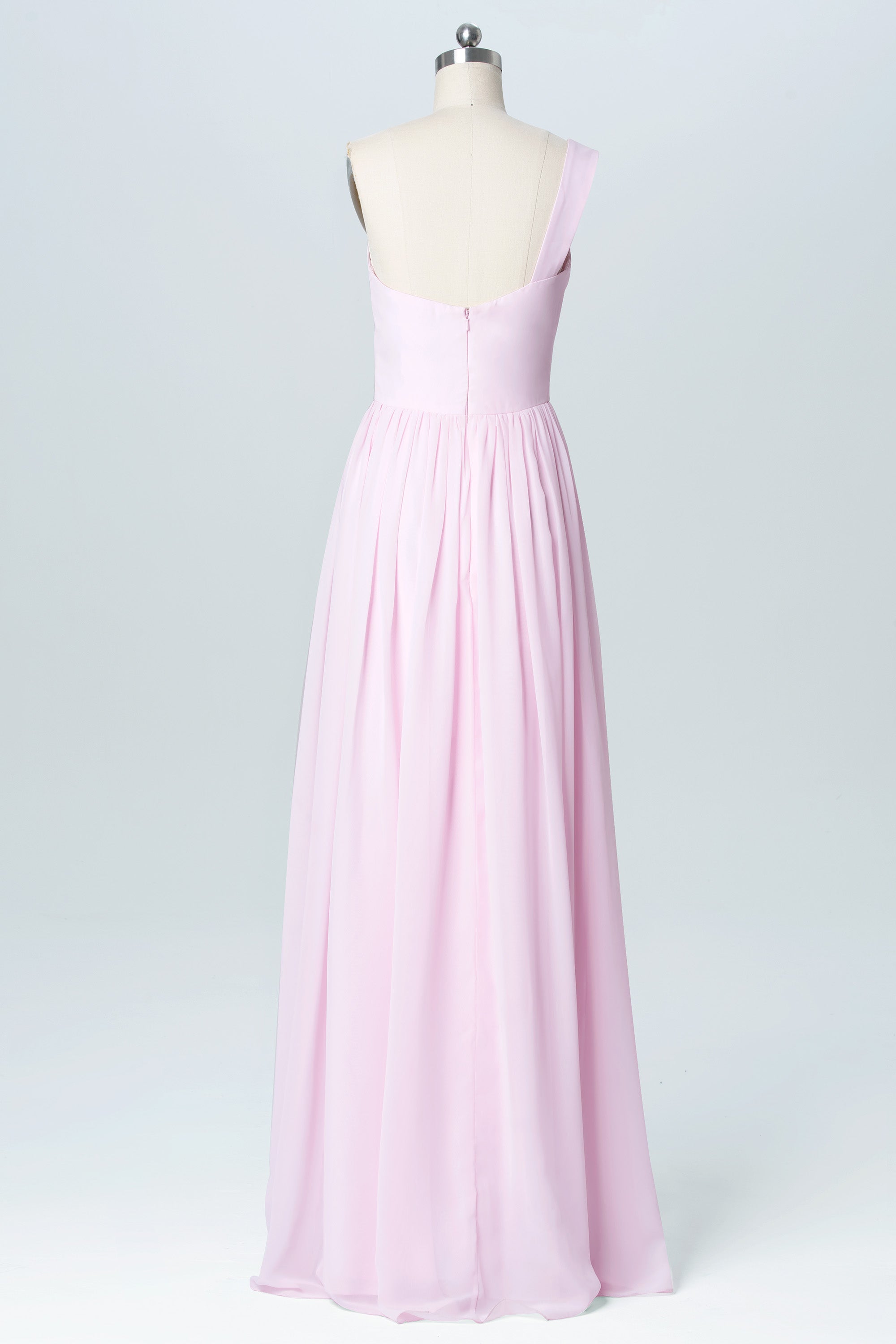 Chiffon Spaghetti Straps Sleeveless Bridesmaid Dress| Plus Size | 60+ Colors