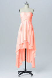 Chiffon Column Sweetheart Sleeveless Bridesmaid Dress-B03051