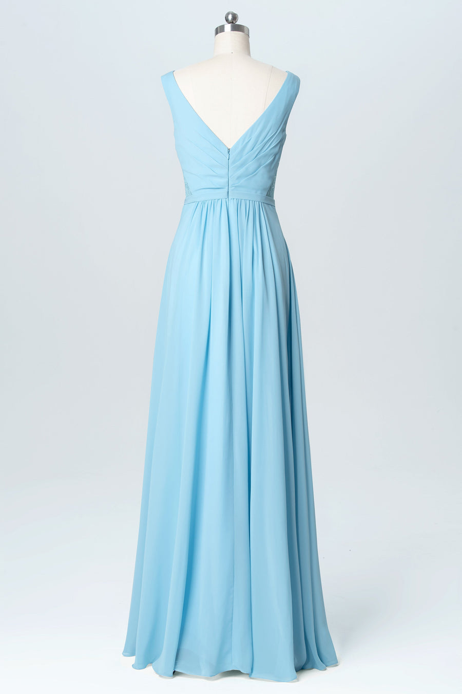 Chiffon Spaghetti Straps Sleeveless Bridesmaid Dress| Plus Size | 60+ Colors