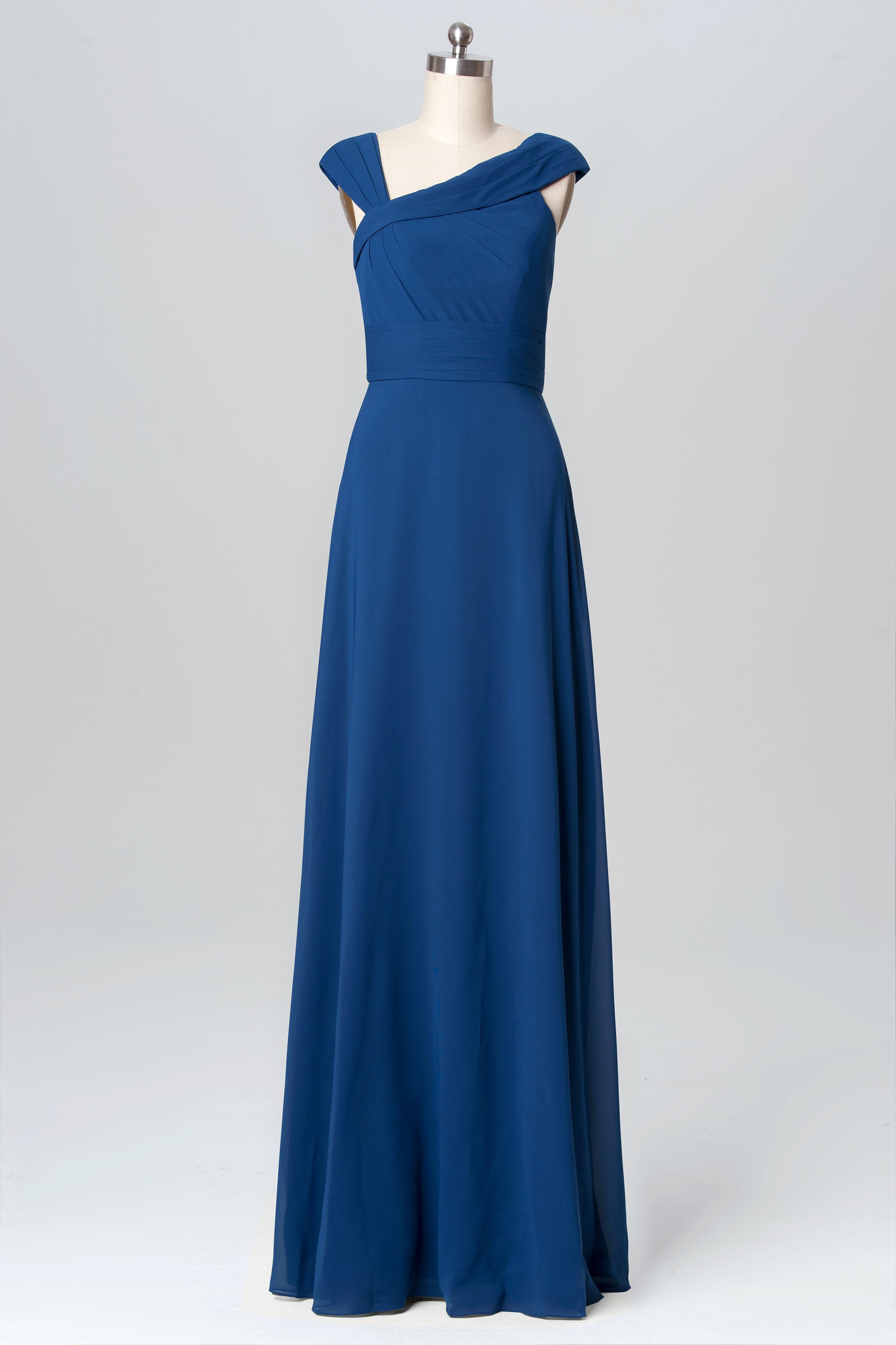 Chiffon V-Neck Sleeveless Bridesmaid Dress| Plus Size | 60+ Colors