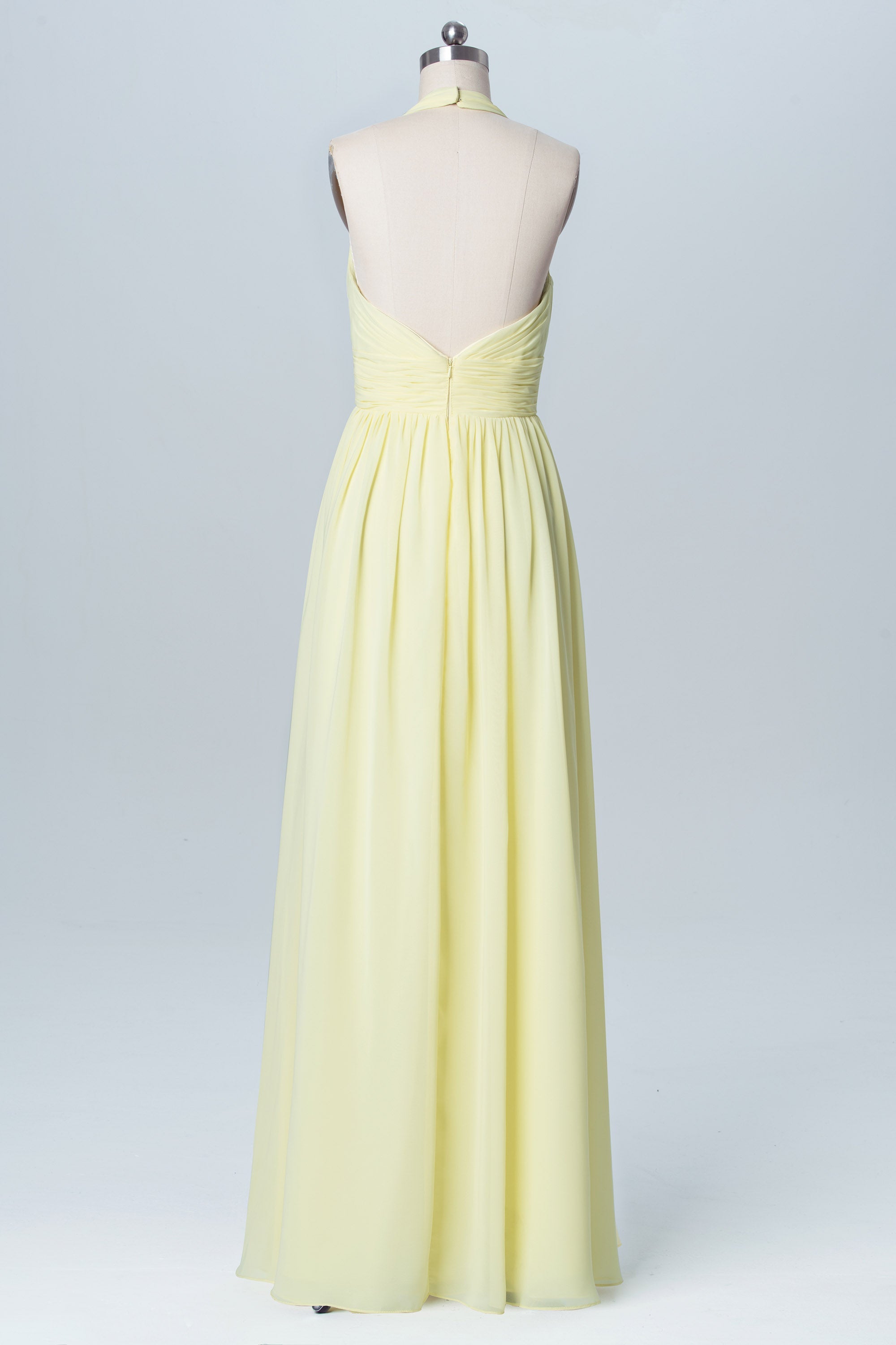 Chiffon V-Neck Sleeveless Bridesmaid Dress| Plus Size | 60+ Colors