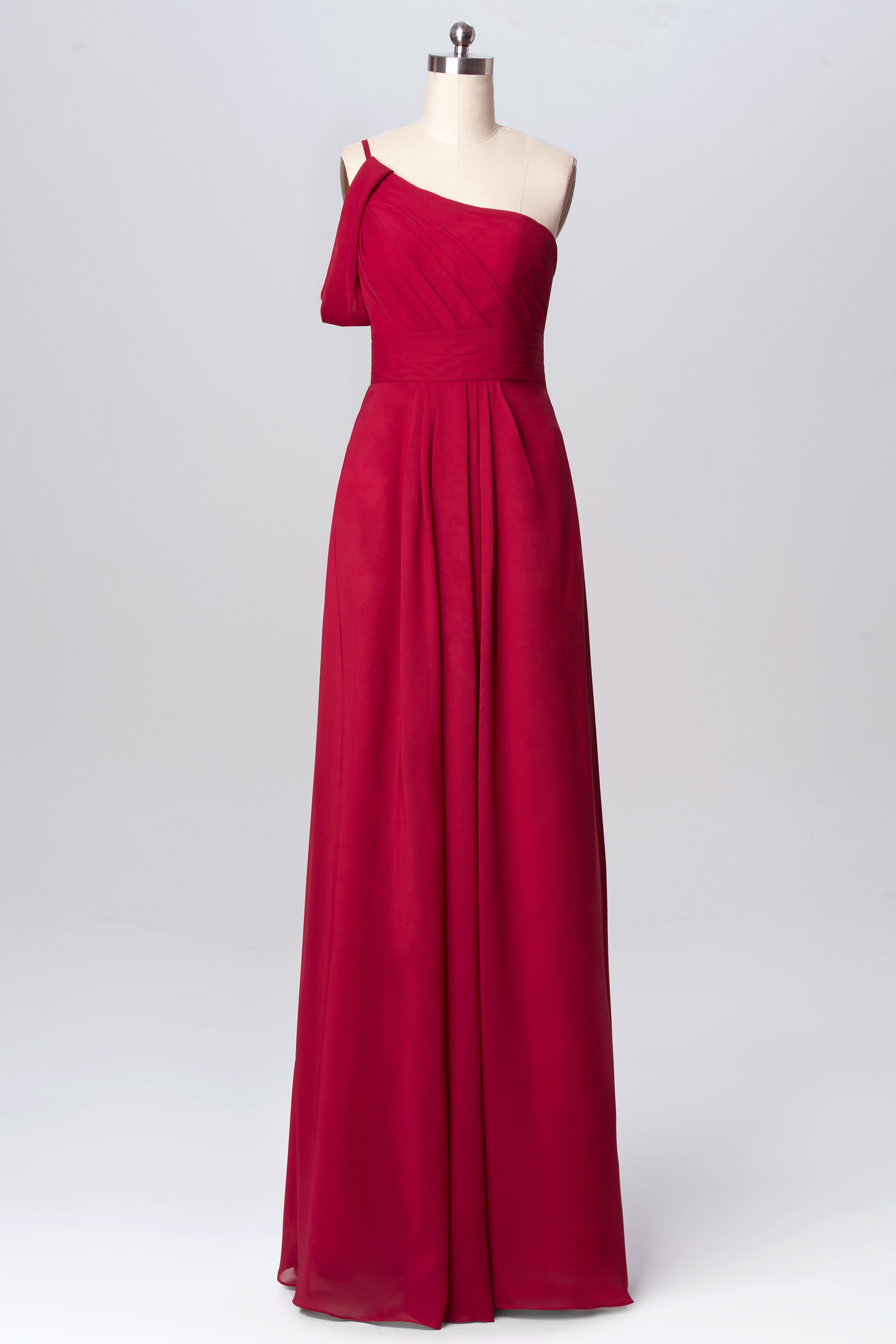 Chiffon V-Neck Sleeveless Bridesmaid Dress| Plus Size | 60+ Colors