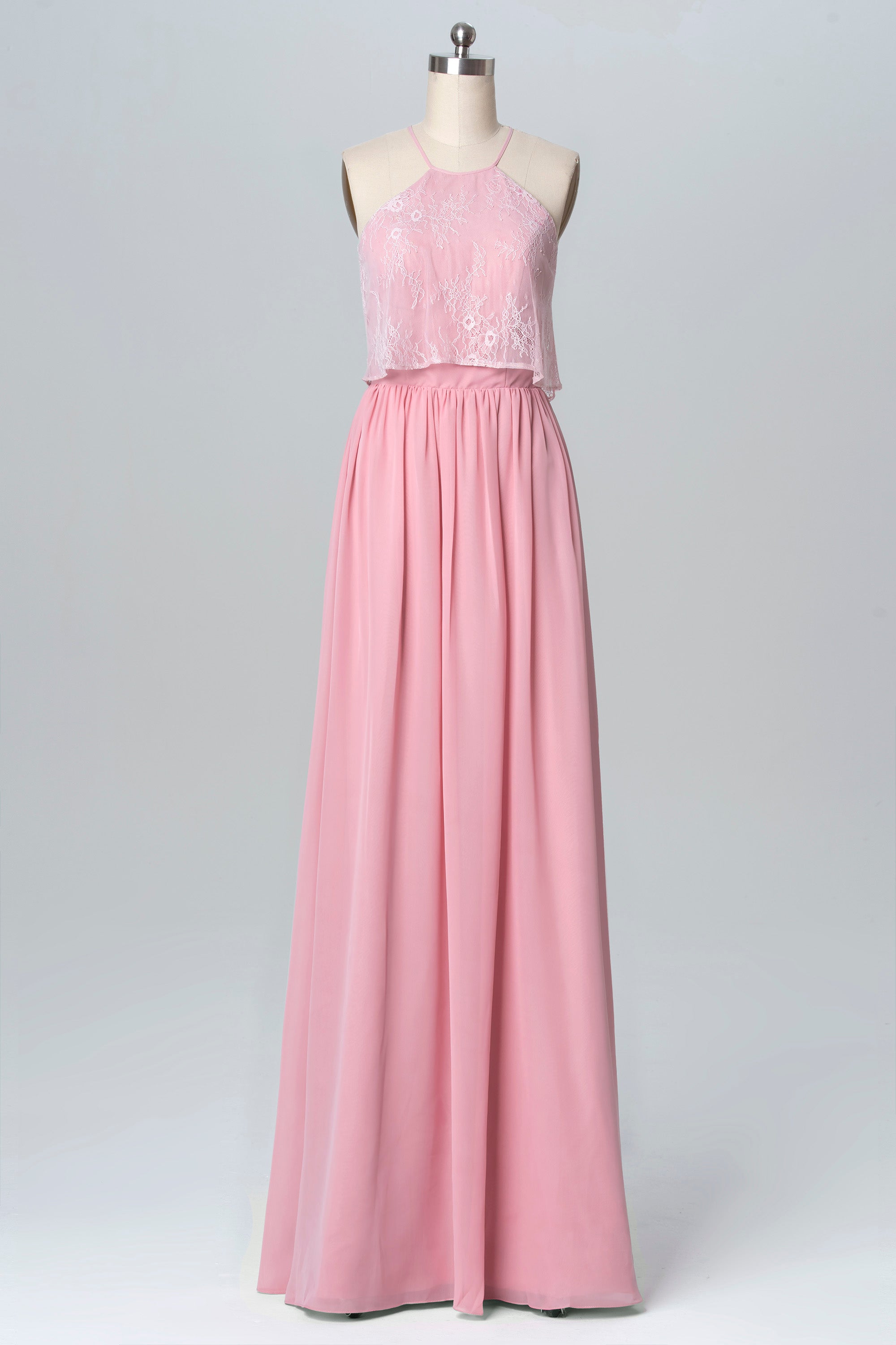 Chiffon V-Neck Sleeveless Bridesmaid Dress| Plus Size | 60+ Colors
