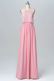 Chiffon V-Neck Sleeveless Bridesmaid Dress| Plus Size | 60+ Colors