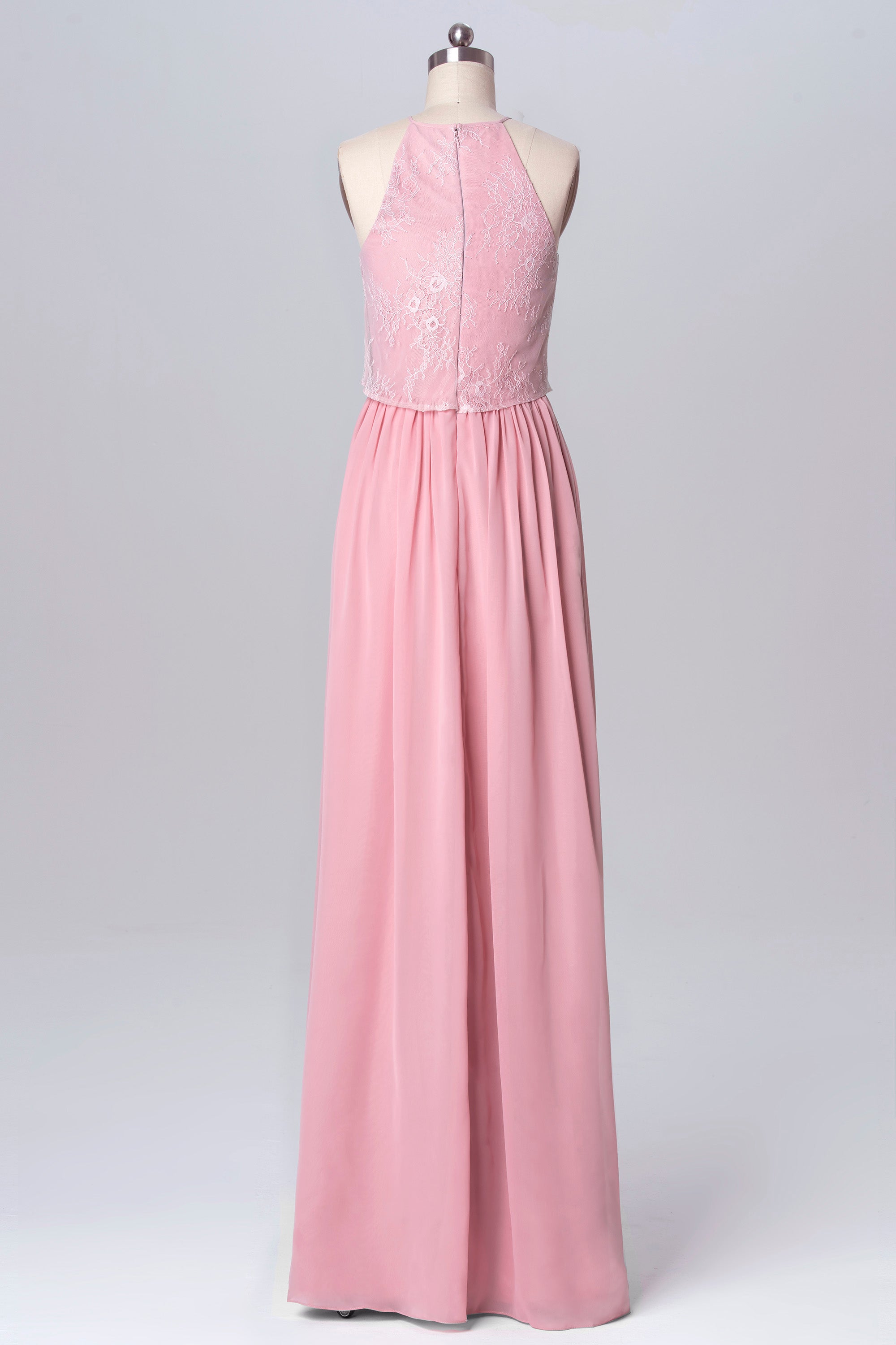 Chiffon V-Neck Sleeveless Bridesmaid Dress| Plus Size | 60+ Colors