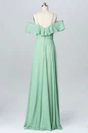 Chiffon V-Neck Sleeveless Bridesmaid Dress| Plus Size | 60+ Colors