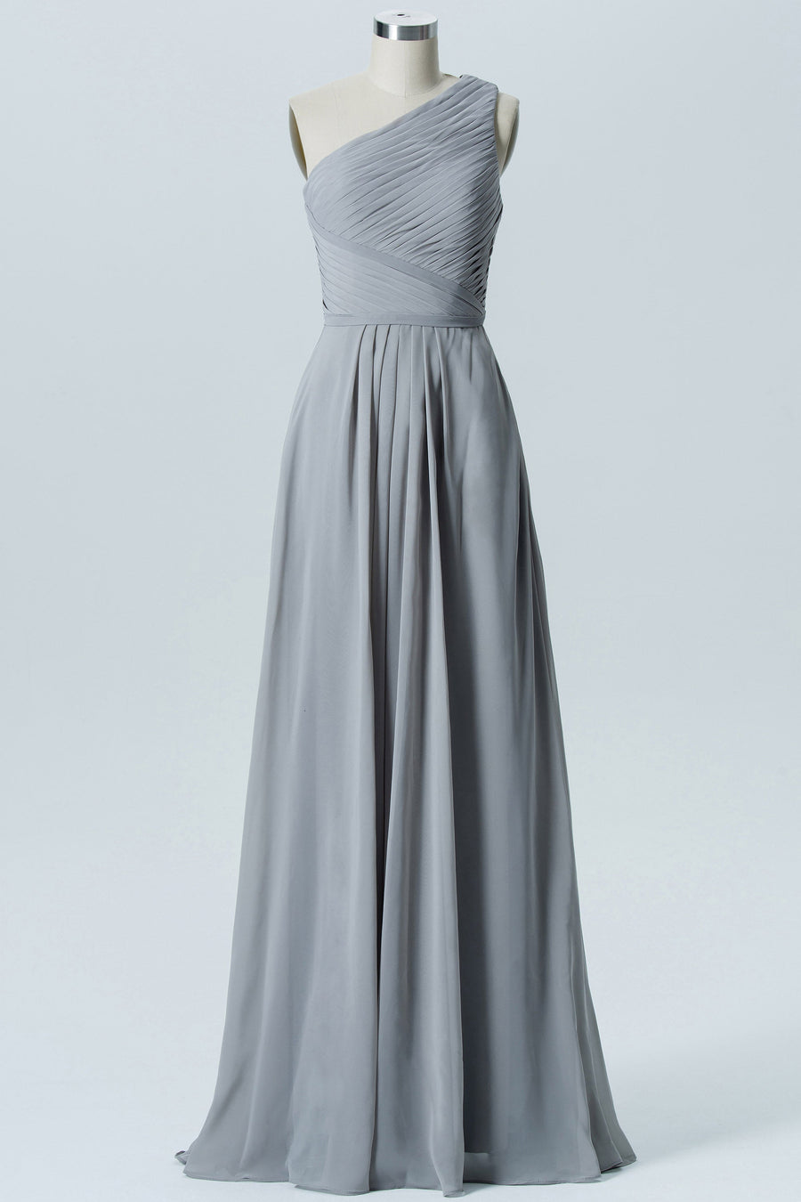 Chiffon Scoop Neck Sleeveless Bridesmaid Dress| Plus Size | 60+ Colors