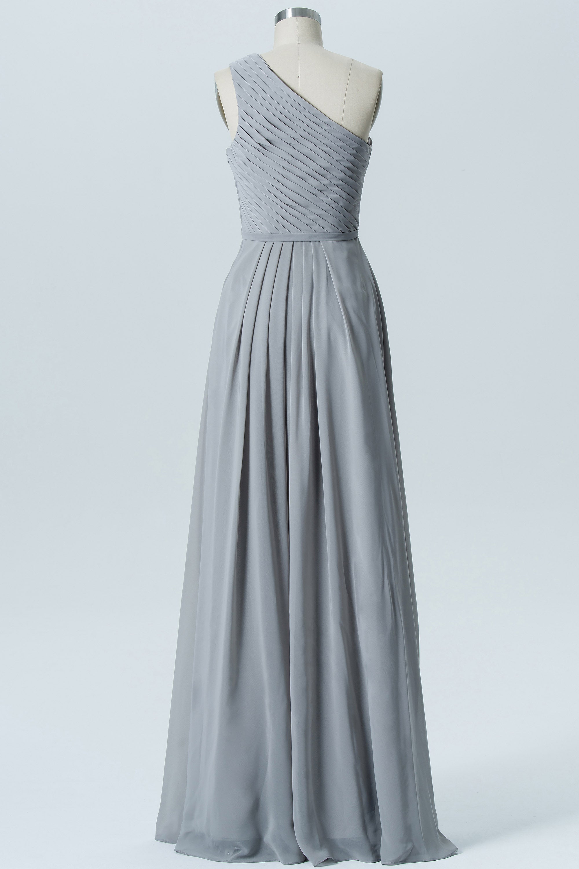Chiffon Scoop Neck Sleeveless Bridesmaid Dress| Plus Size | 60+ Colors
