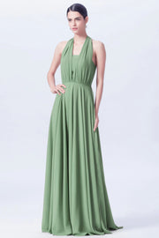 Lace Boat Neck Sleeveless Bridesmaid Dress| Plus Size | 60+ Colors