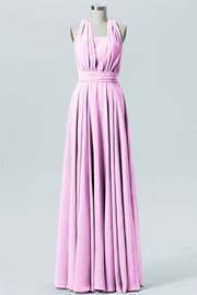 Chiffon A-line Convertible Sleeveless Bridesmaid Dress-B04979