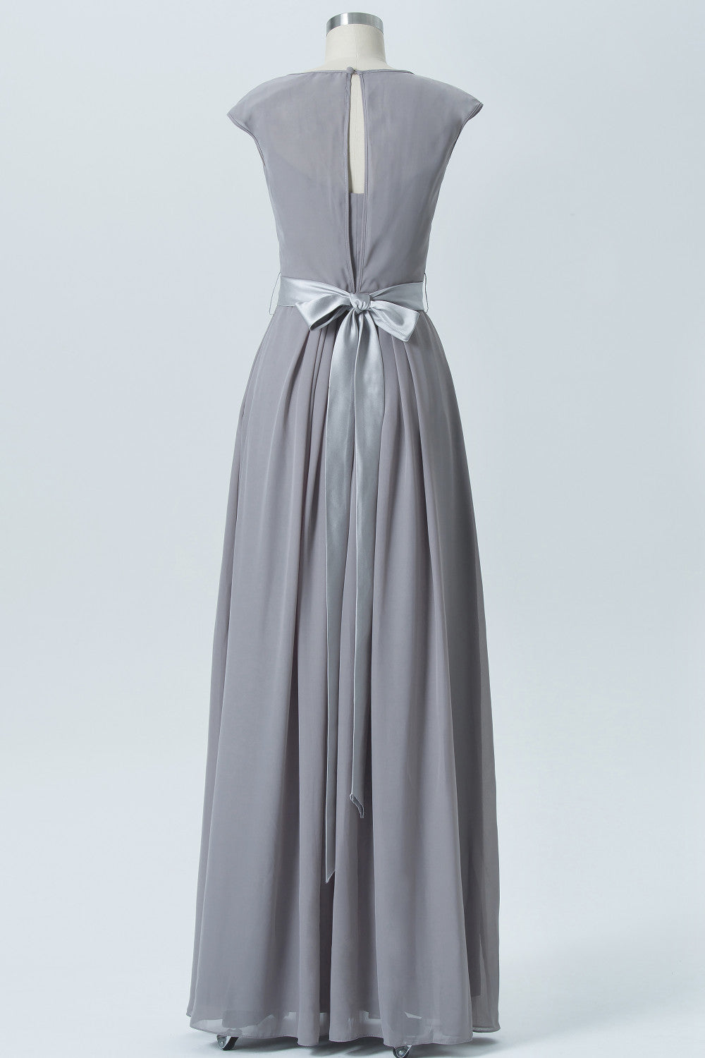 Chiffon One Shoulder Sleeveless Bridesmaid Dress| Plus Size | 60+ Colors
