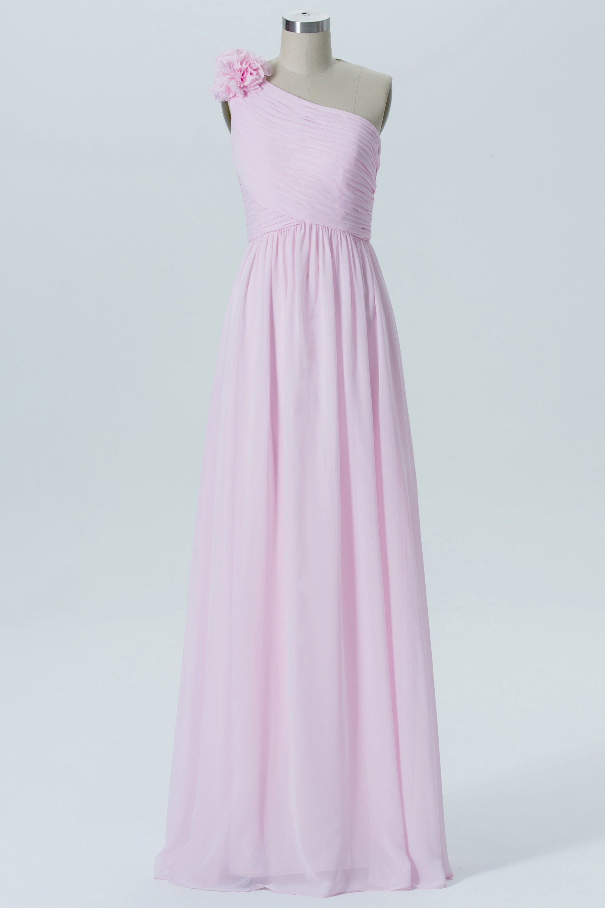 Chiffon Halter Sleeveless Bridesmaid Dress| Plus Size | 60+ Colors