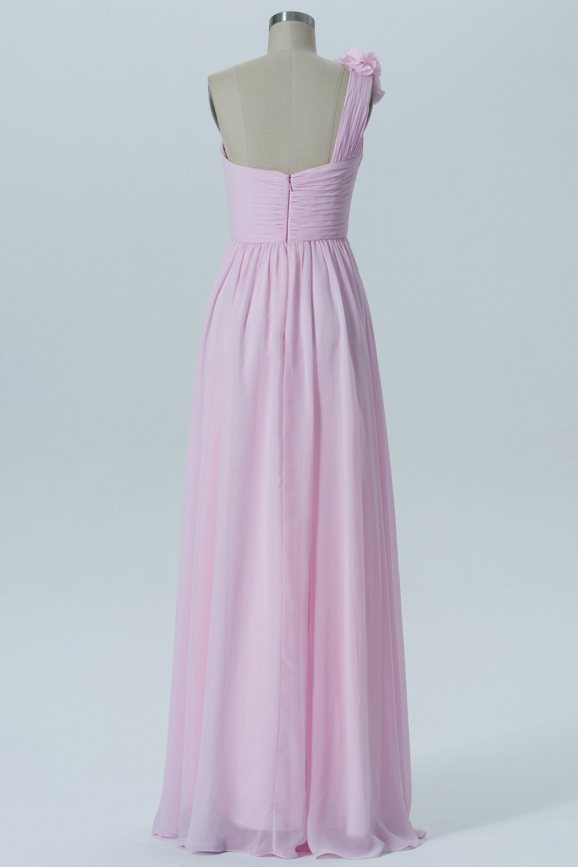 Chiffon Halter Sleeveless Bridesmaid Dress| Plus Size | 60+ Colors