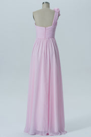 Chiffon Halter Sleeveless Bridesmaid Dress| Plus Size | 60+ Colors