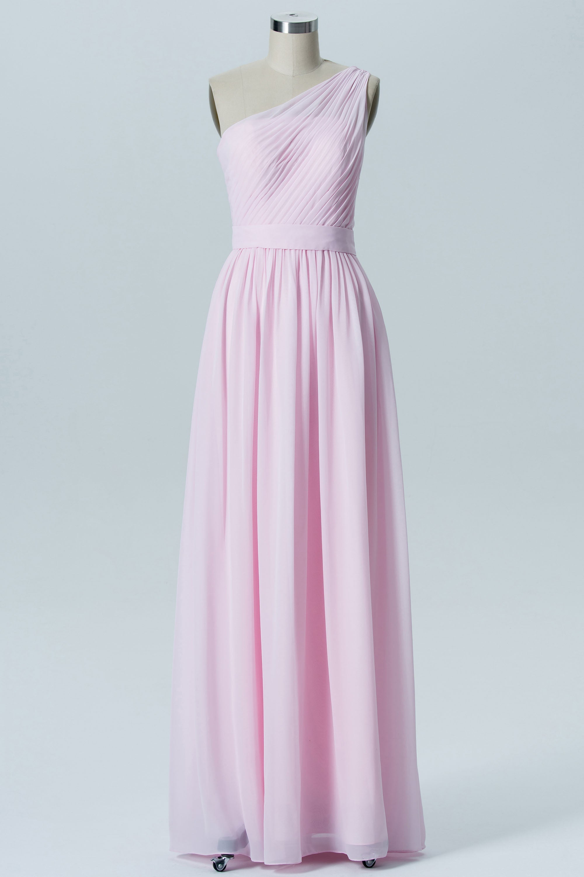 Chiffon Halter Sleeveless Bridesmaid Dress| Plus Size | 60+ Colors