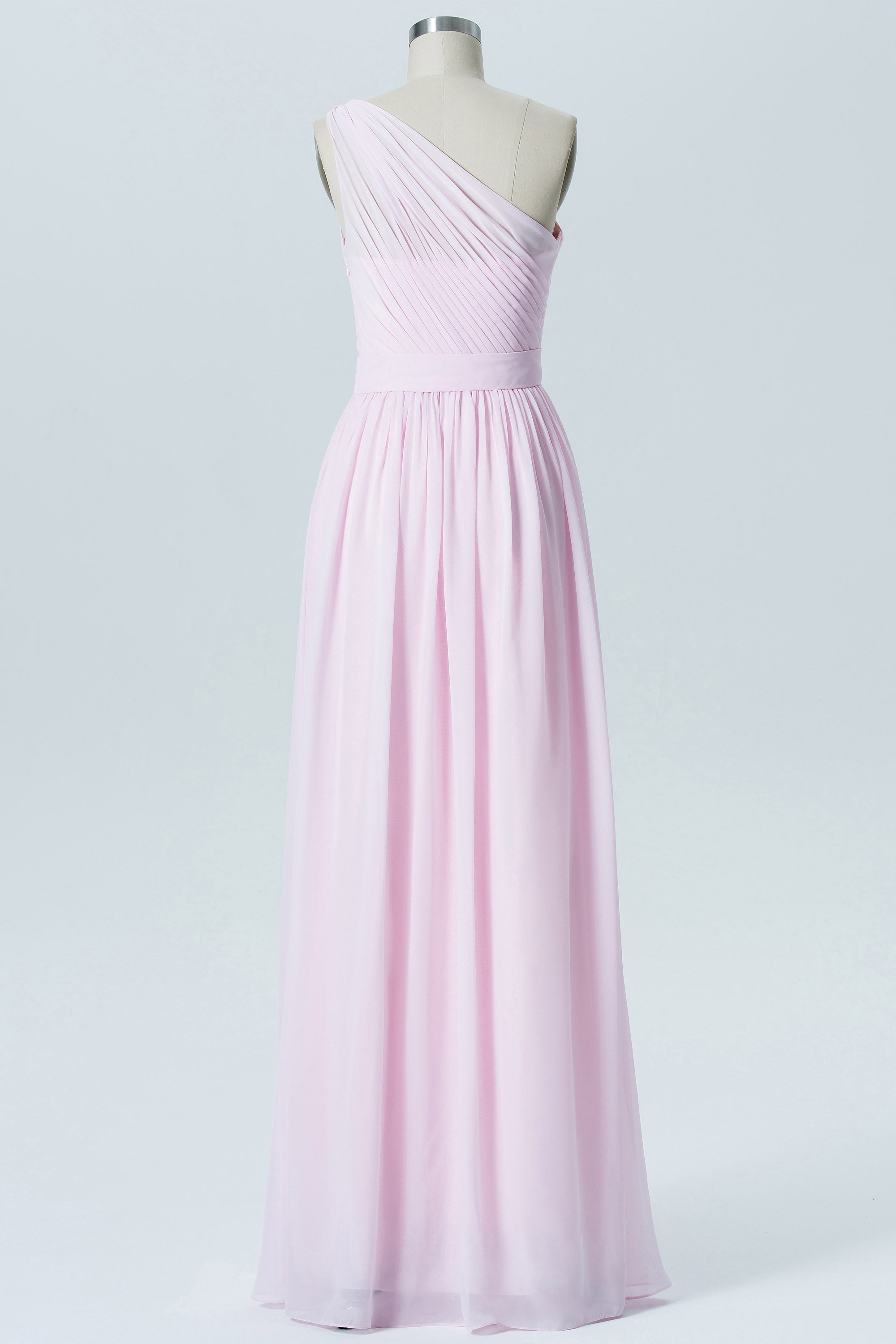 Chiffon Halter Sleeveless Bridesmaid Dress| Plus Size | 60+ Colors