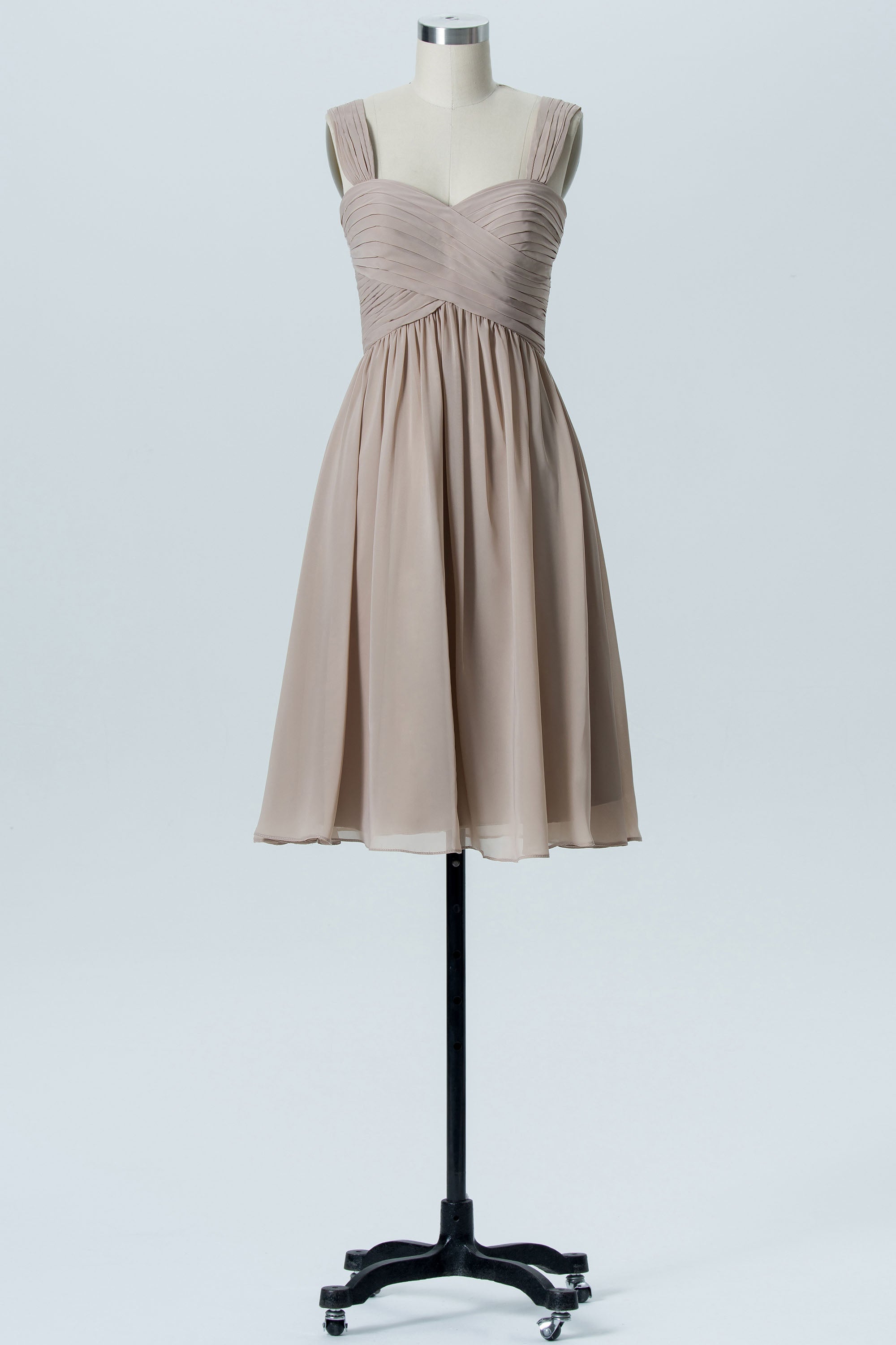 Chiffon Sweetheart Sleeveless Bridesmaid Dress| Plus Size | 60+ Colors