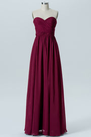 Chiffon Sweetheart Sleeveless Bridesmaid Dress| Plus Size | 60+ Colors
