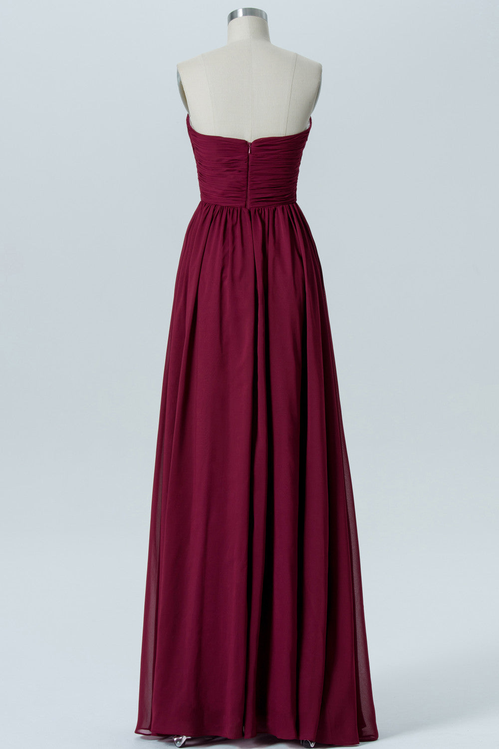 Chiffon Sweetheart Sleeveless Bridesmaid Dress| Plus Size | 60+ Colors