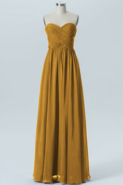 Chiffon Column Strapless Sleeveless Bridesmaid Dress-B07877