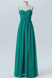 Chiffon Column Strapless Sleeveless Bridesmaid Dress-B07877
