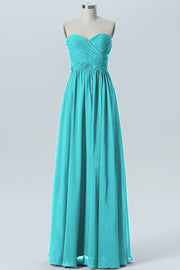 Chiffon Column Strapless Sleeveless Bridesmaid Dress-B07877