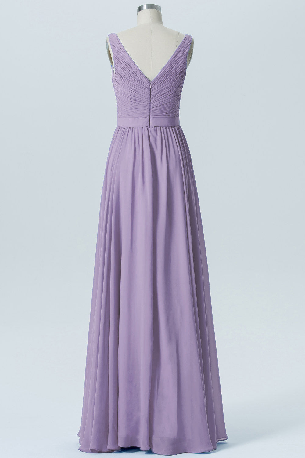 Chiffon Halter Sleeveless Bridesmaid Dress| Plus Size | 60+ Colors