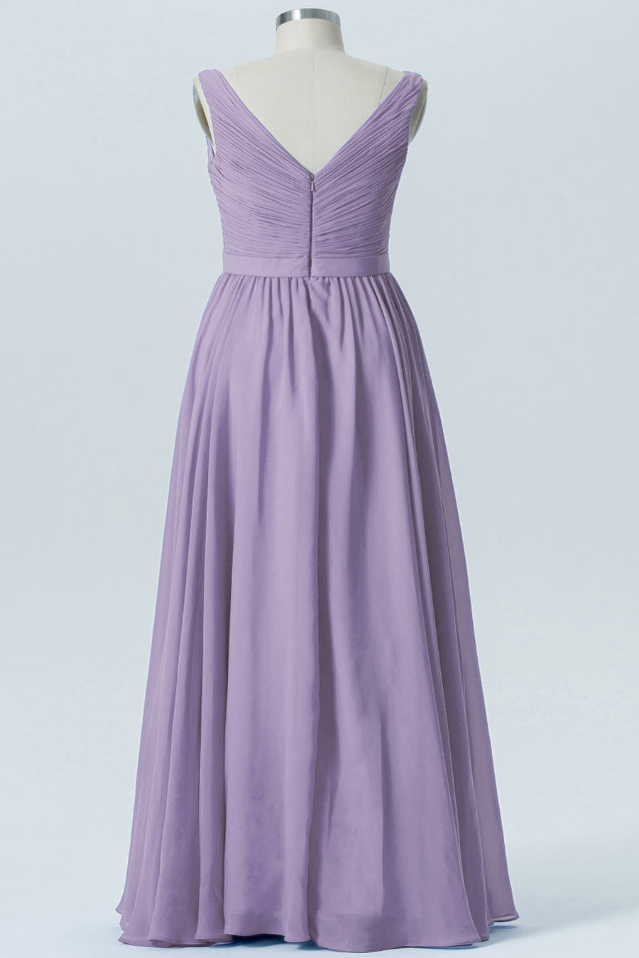 Chiffon Halter Sleeveless Bridesmaid Dress| Plus Size | 60+ Colors