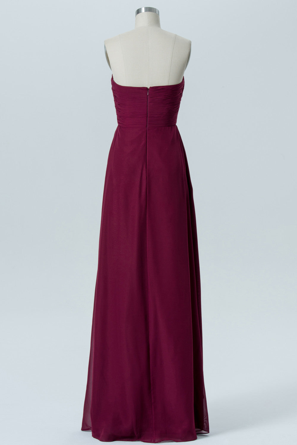 Chiffon Sweetheart Sleeveless Bridesmaid Dress| Plus Size | 60+ Colors