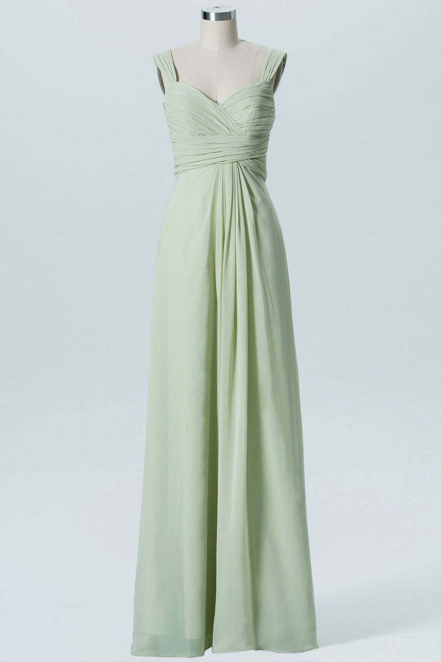 Chiffon Sweetheart Sleeveless Bridesmaid Dress| Plus Size | 60+ Colors