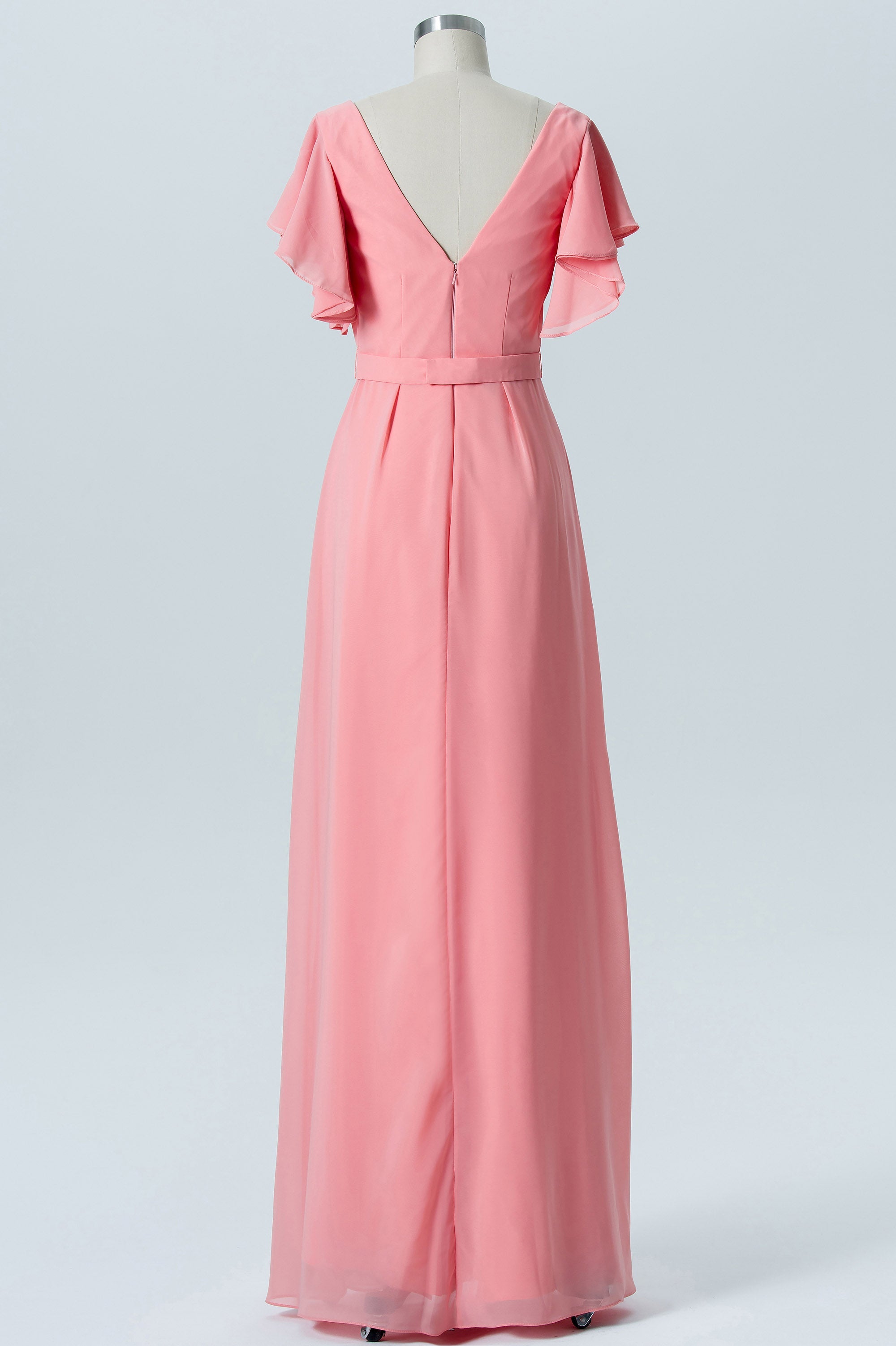 Chiffon Sweetheart Sleeveless Bridesmaid Dress| Plus Size | 60+ Colors