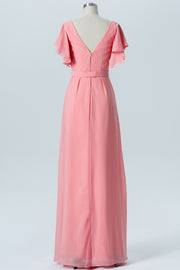 Chiffon Sweetheart Sleeveless Bridesmaid Dress| Plus Size | 60+ Colors