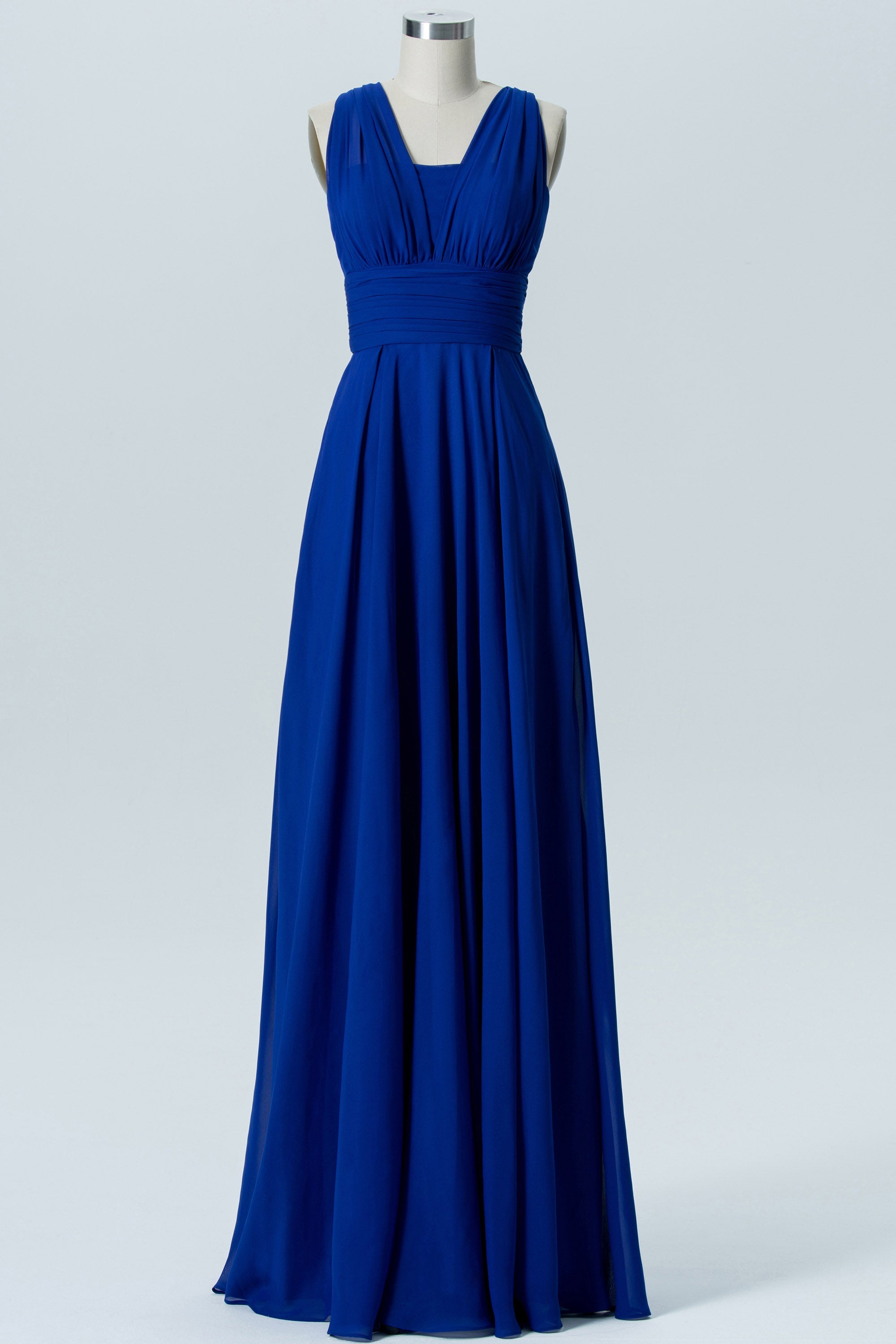 Chiffon Halter Sleeveless Bridesmaid Dress| Plus Size | 60+ Colors