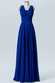 Chiffon Halter Sleeveless Bridesmaid Dress| Plus Size | 60+ Colors