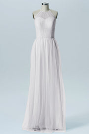 Tulle Column Sweetheart Sleeveless Bridesmaid Dress-B08080