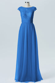 Lace Column Sweetheart Sleeveless Bridesmaid Dress-B08211