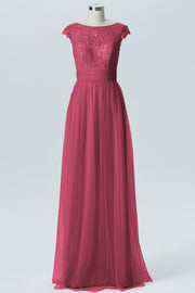 Lace Column Sweetheart Sleeveless Bridesmaid Dress-B08211