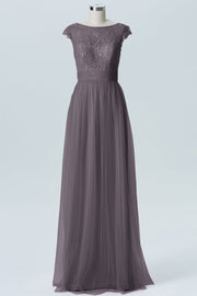 Lace Column Sweetheart Sleeveless Bridesmaid Dress-B08211