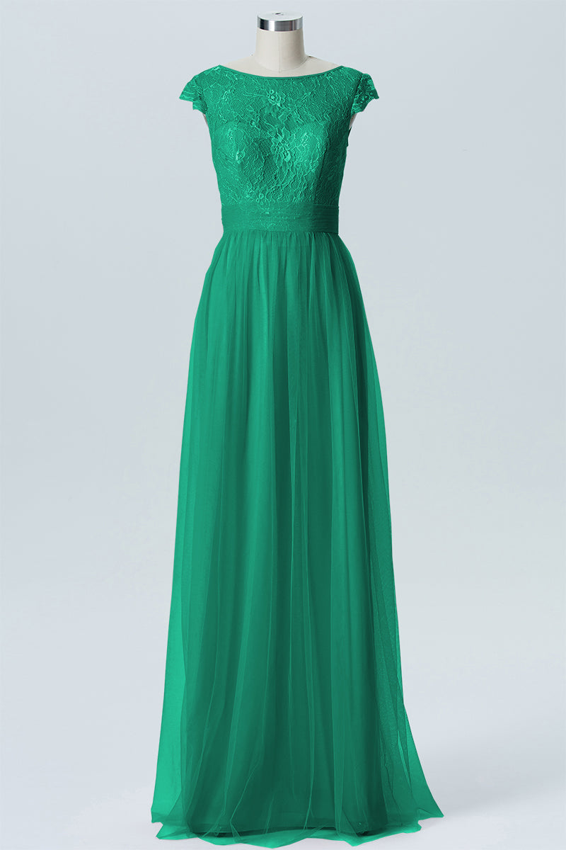 Lace Column Sweetheart Sleeveless Bridesmaid Dress-B08211
