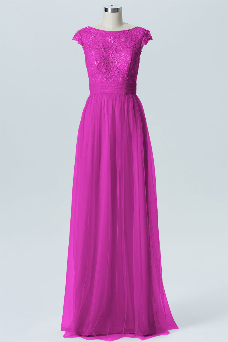 Lace Column Sweetheart Sleeveless Bridesmaid Dress-B08211