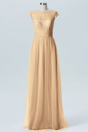 Lace Column Sweetheart Sleeveless Bridesmaid Dress-B08211