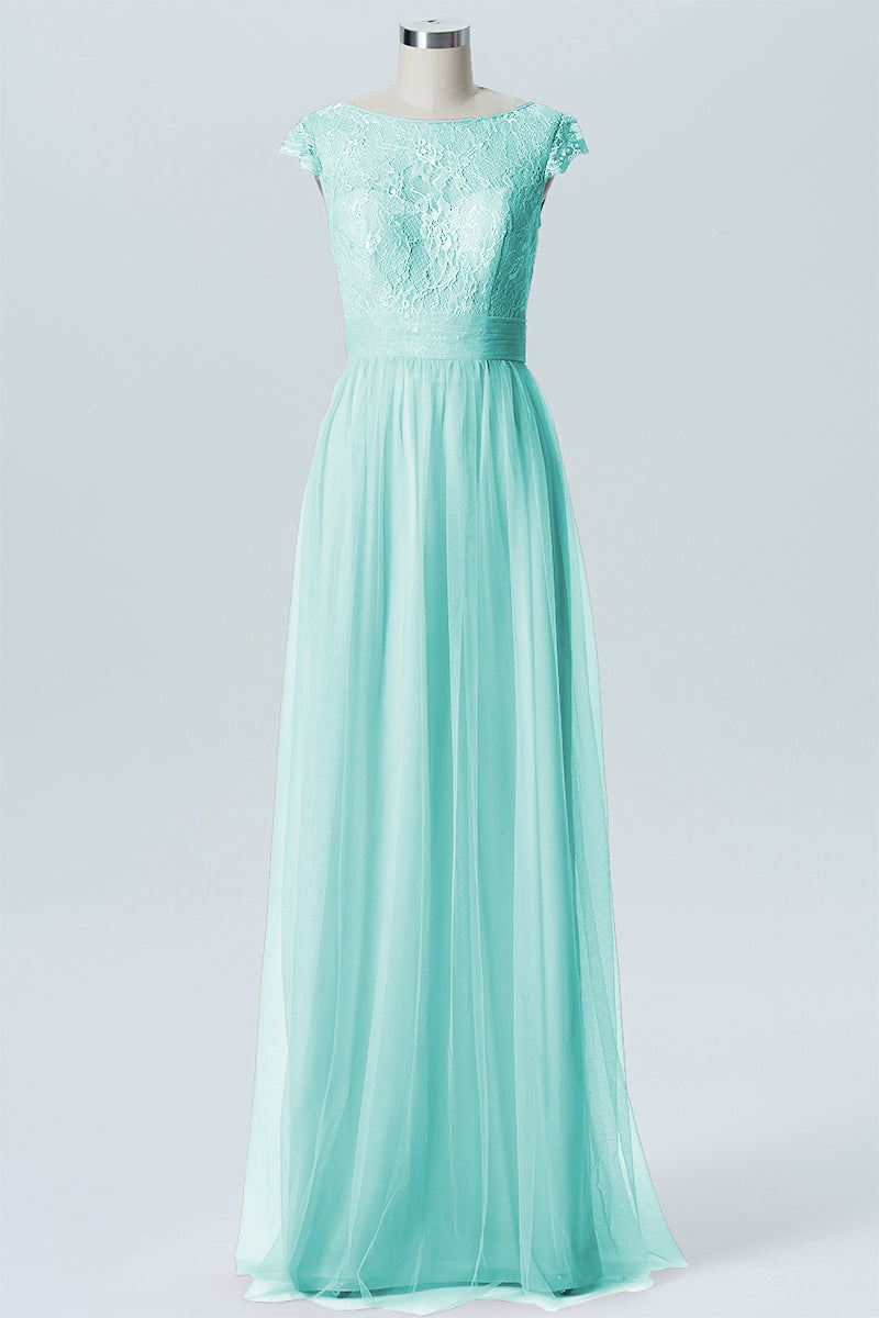 Lace Column Sweetheart Sleeveless Bridesmaid Dress-B08211