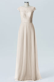 Lace Column Sweetheart Sleeveless Bridesmaid Dress-B08211