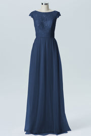 Lace Column Sweetheart Sleeveless Bridesmaid Dress-B08211