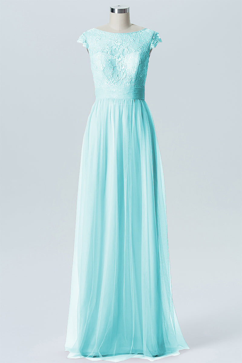Lace Column Sweetheart Sleeveless Bridesmaid Dress-B08211